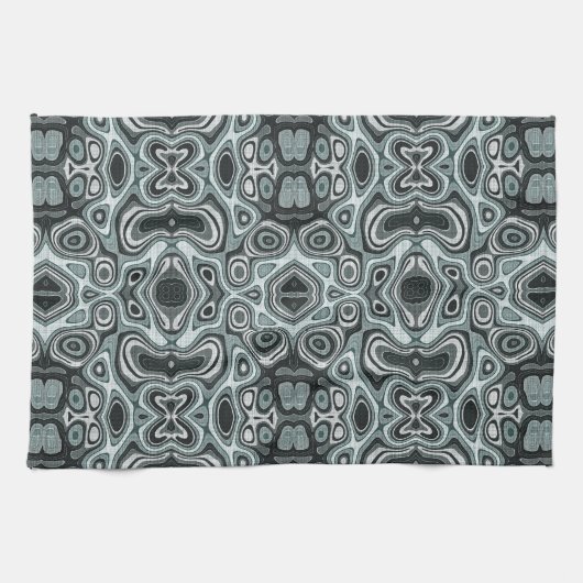 Seafoam Blauwgroen Groene Grijze Hip Bohemian Bali Theedoek (Horizontaal)