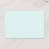 Seafoam Dinner Opties Bruiloft RSVP Behuizing Informatiekaartje (Achterkant)