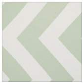 Seafoam en White Chevron Stripe Fabric Stof (Swatch)