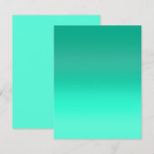 Seafoam Fade Notitiekaartje (Voorkant / Achterkant)