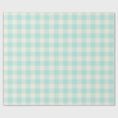 Seafoam Gingham - Wrapping Paper Cadeaupapier (Vlak)