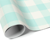 Seafoam Gingham - Wrapping Paper Cadeaupapier (Rol Hoek)