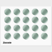 Seafoam Green 2 Letter Monogram Wax Seal Stickers (Vel)