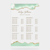 Seafoam Green Agaat prijslijst Acryl Bord (Voorkant)