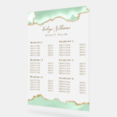 Seafoam Green Agaat prijslijst Acryl Bord (Hoek)