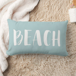 Seafoam Green Beach House Nautical Stripe Kussen