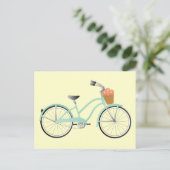 Seafoam Green Bike Briefkaart (Staand voorkant)