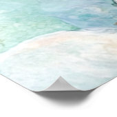 Seafoam Green Floral Canvas Art Poster (Hoek)