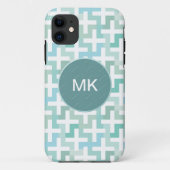 Seafoam Green Geometric Case-Mate iPhone Case (Achterkant)