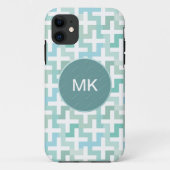 Seafoam Green Geometric Case-Mate iPhone Case (Achterkant)