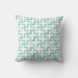 Seafoam Green Geometric Kussen
