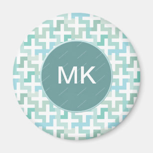 Seafoam Green Geometric Magneet