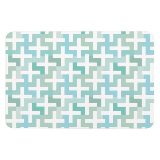Seafoam Green Geometric Magneet (Horizontaal)