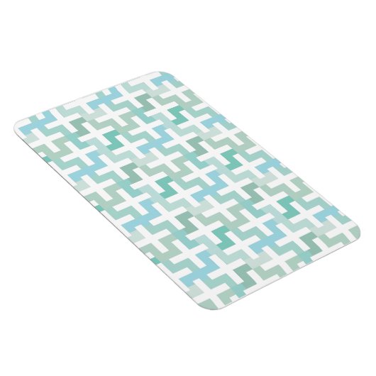 Seafoam Green Geometric Magneet (Rechterzijde)