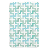 Seafoam Green Geometric Magneet (Verticaal)