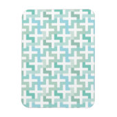 Seafoam Green Geometric Magneet (Verticaal)