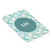 Seafoam Green Geometric Magneet (Rechterzijde)