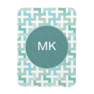 Seafoam Green Geometric Magneet