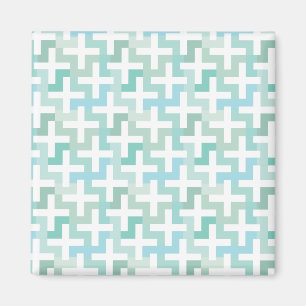 Seafoam Green Geometric Magneet