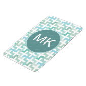 Seafoam Green Geometric Magneet (Linkerzijde)