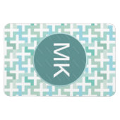 Seafoam Green Geometric Magneet (Horizontaal)