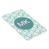 Seafoam Green Geometric Magneet (Rechterzijde)
