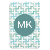 Seafoam Green Geometric Magneet (Verticaal)