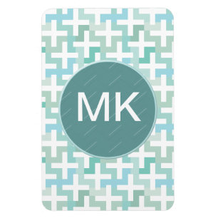 Seafoam Green Geometric Magneet