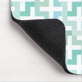 Seafoam Green Geometric Muismat (Hoek)