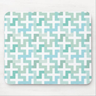 Seafoam Green Geometric Muismat