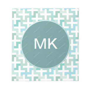 Seafoam Green Geometric Notitieblok