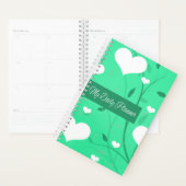 Seafoam Green Hearts Happy Planner (Display)