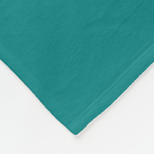 Seafoam Green Houd Kalm en Jouw tekst Fleece Deken (Hoek)