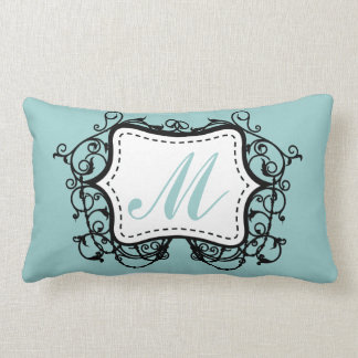 Seafoam Green Monogrammed Kussen