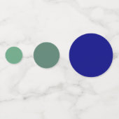 Seafoam Green naar Navy Blue Gradient Table Confet Confetti (Achterkanten)