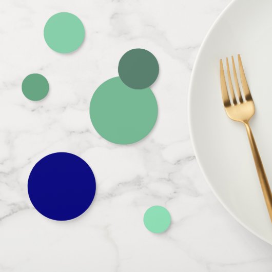 Seafoam Green naar Navy Blue Gradient Table Confet Confetti (Groep)