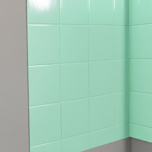 Seafoam Green (Retro Keuken en Badkamer) Plein Tegeltje