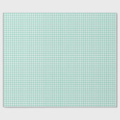 Seafoam Green Simple Plaid Cadeaupapier (Vlak)