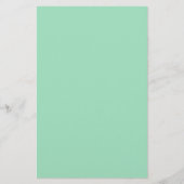 Seafoam Green Solid Color Briefpapier (Voorkant)