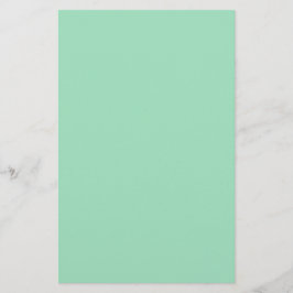 Seafoam Green Solid Color Briefpapier