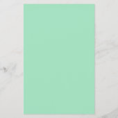 Seafoam Green Solid Color Flyer (Achterkant)