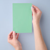 Seafoam Green Solid Color Flyer (Hand)