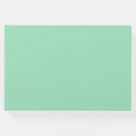 Seafoam Green Solid Color Gastenboek