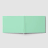 Seafoam Green Solid Color Gastenboek (Volledig)