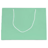 Seafoam Green Solid Color Groot Cadeauzakje (Voorkant)