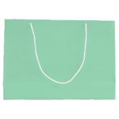 Seafoam Green Solid Color Groot Cadeauzakje (Achterkant)