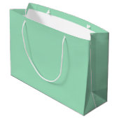 Seafoam Green Solid Color Groot Cadeauzakje (Achterkant Gekanteld)