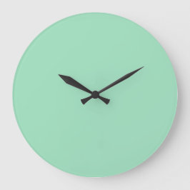Seafoam Green Solid Color Grote Klok