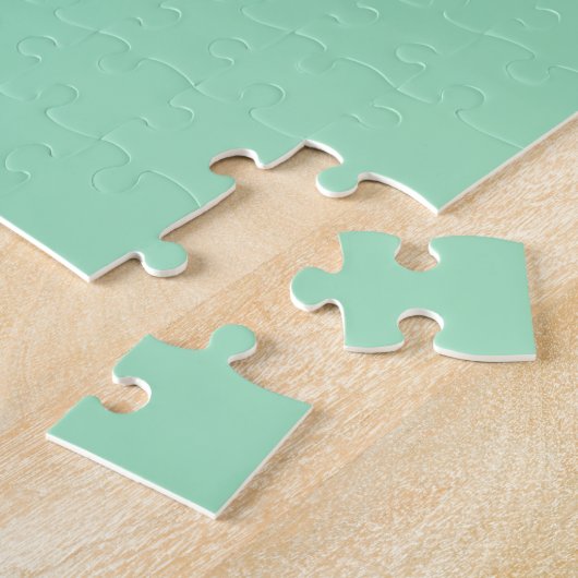 Seafoam Green Solid Color Legpuzzel (Zijkant)