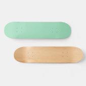 Seafoam Green Solid Color Persoonlijk Skateboard (Horizontaal)